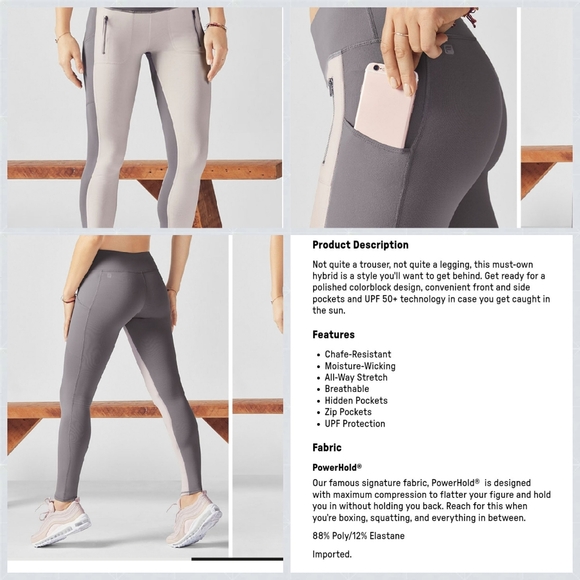 NNT FABLETICS Colleen Tregging Medium STORM/SANDSTONE - Picture 3 of 16